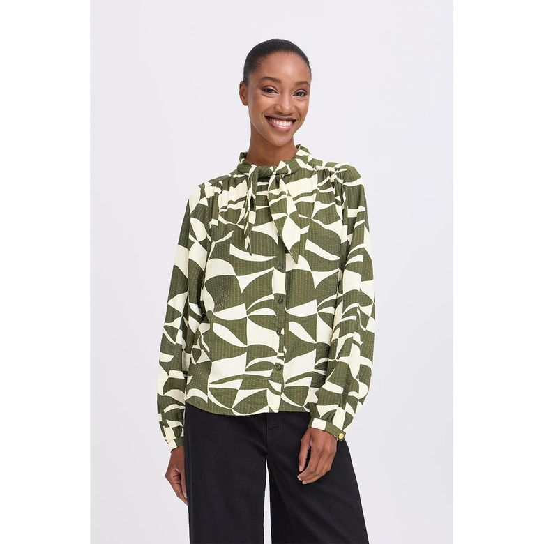 Ichi blouse green 2