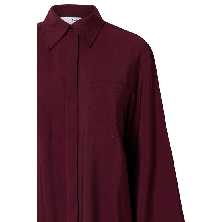 Selected Femme chemisier bordeaux 2