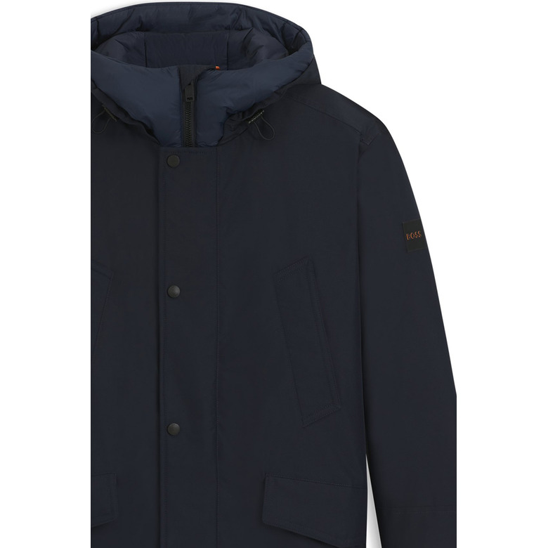 Boss coat blue 2