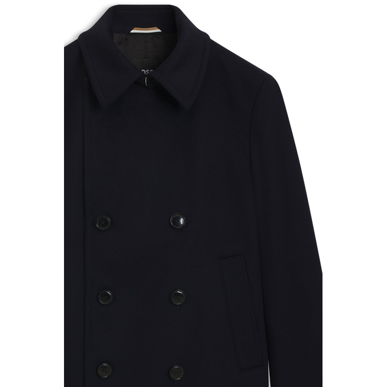 Boss coat blue 2