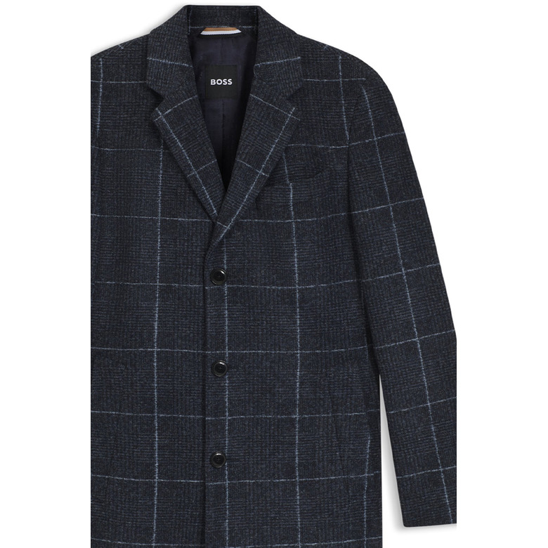 Boss coat blue 2