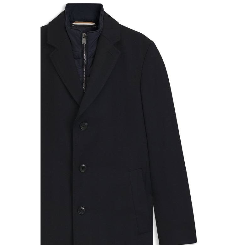 Boss coat blue 2