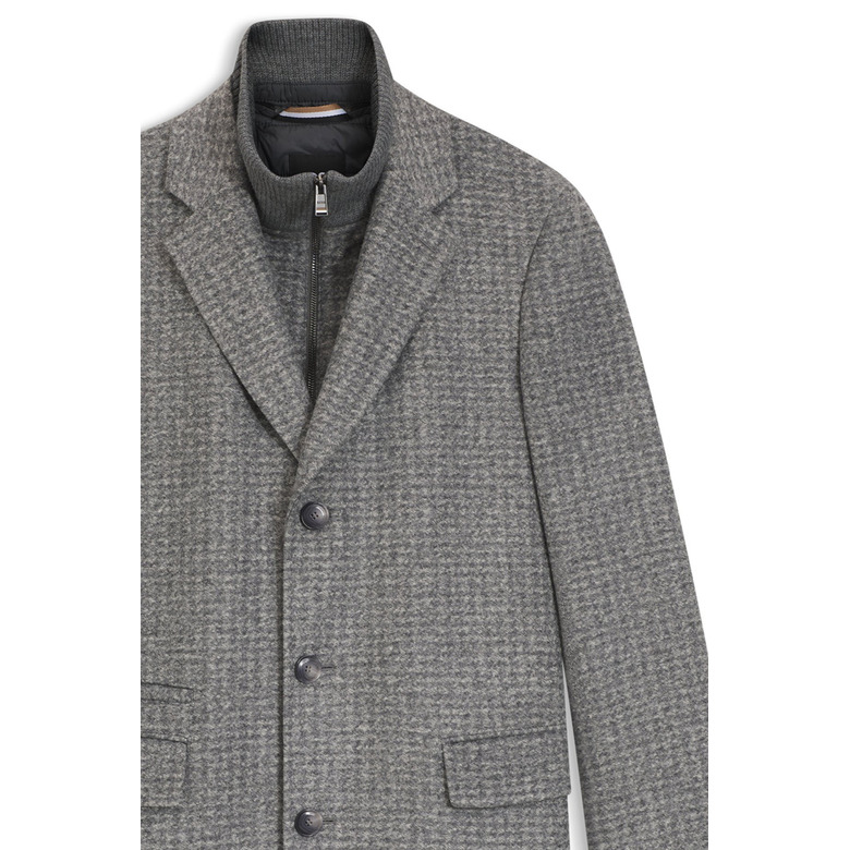 Boss coat grey 2