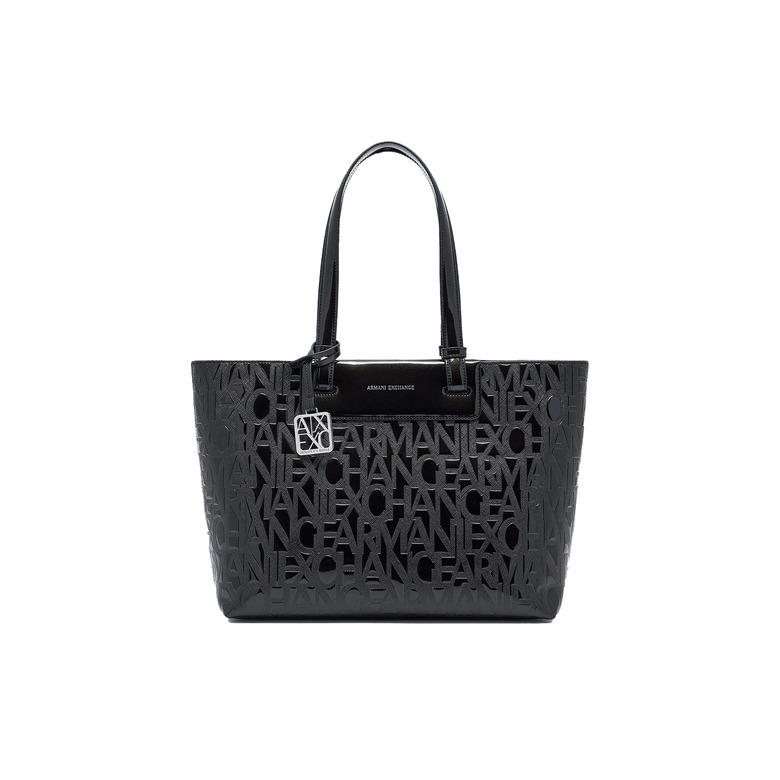 Armani Exchange shopper black