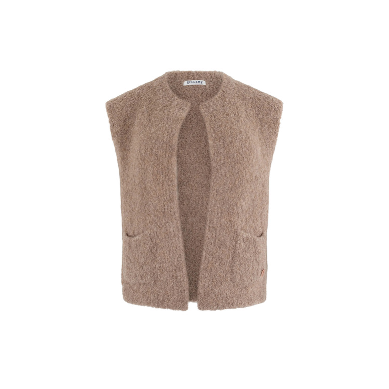 The Bellamy Gallery gilet beige 1