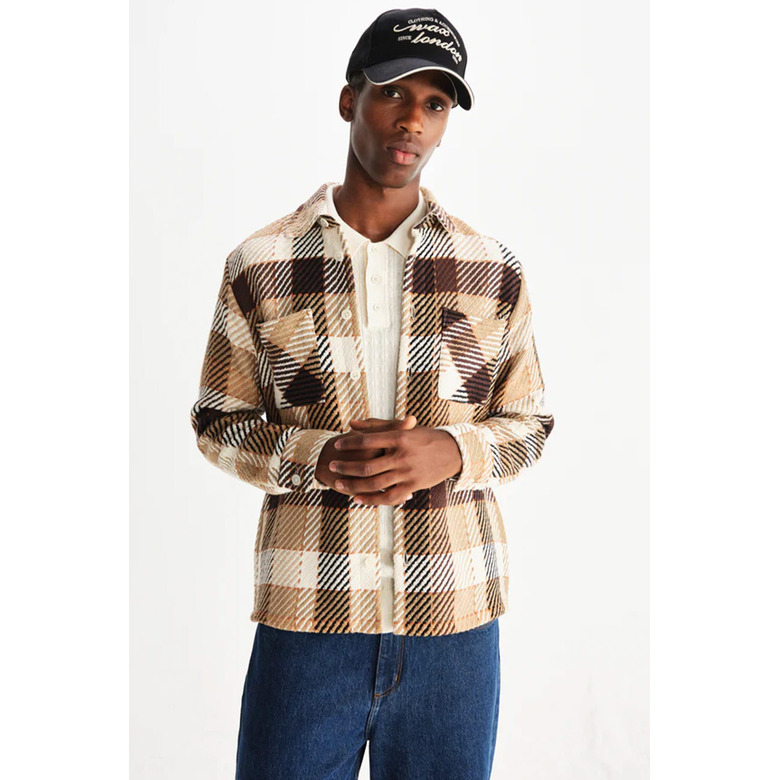 Wax London shirt brown 2
