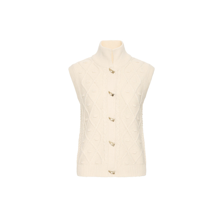 Ichi gilet ecru 1