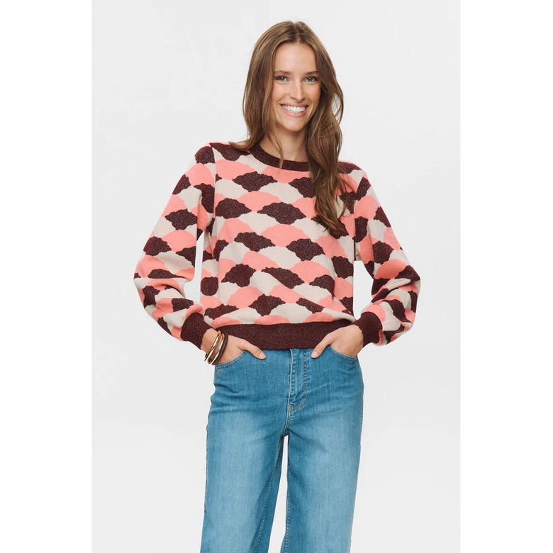 Numph sweater pink 2