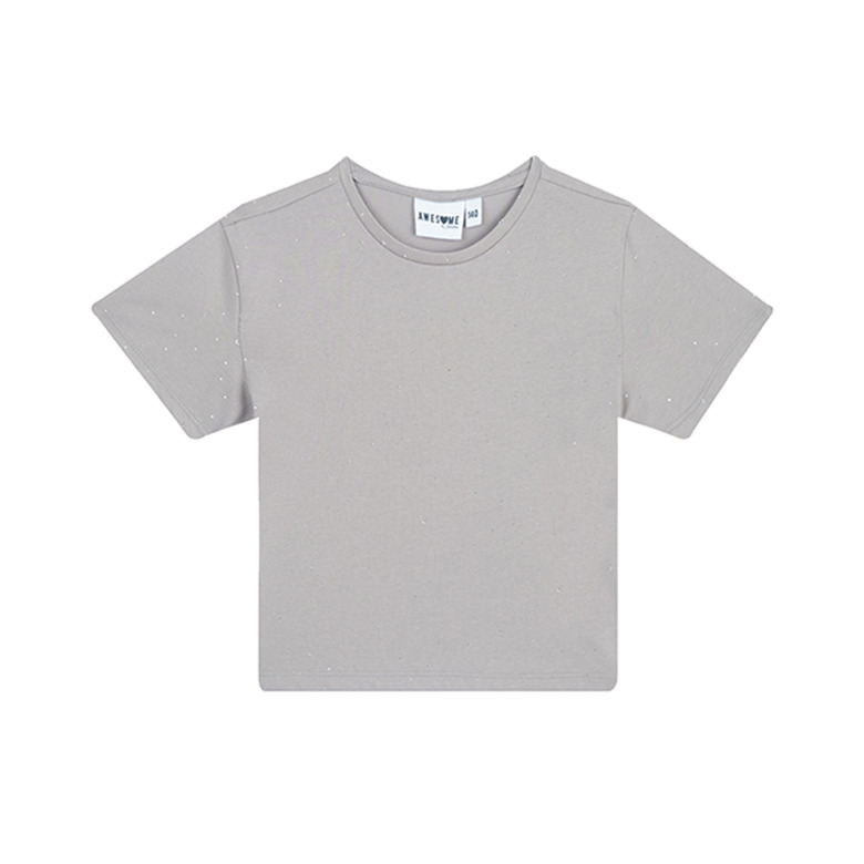 Someone Junior Meisjes t-shirt gris 1