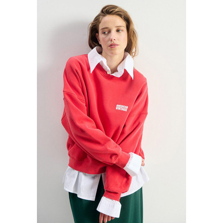 American Vintage trui rood