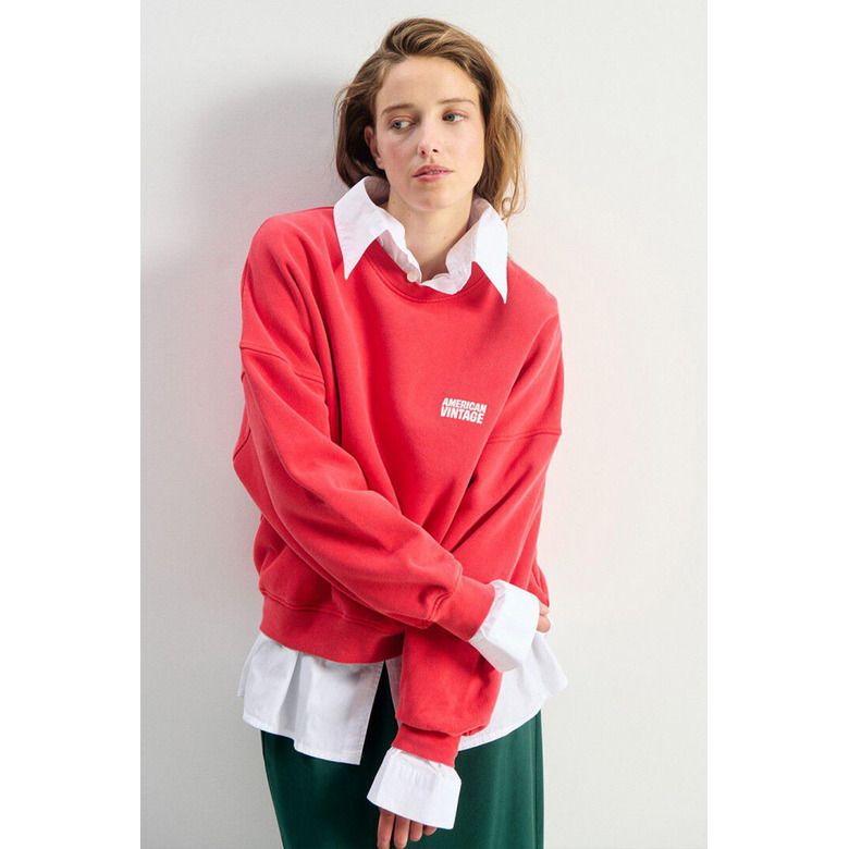 American Vintage trui rood 2