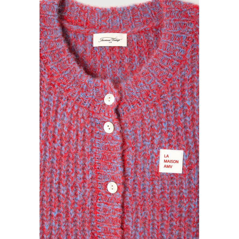 American Vintage cardigan rood 2