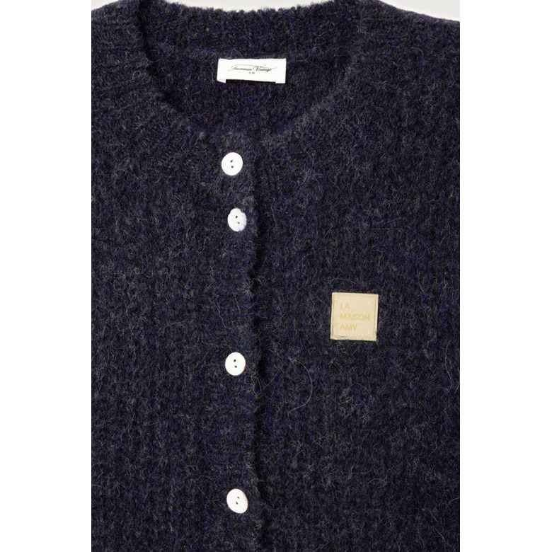 American Vintage cardigan blauw 2