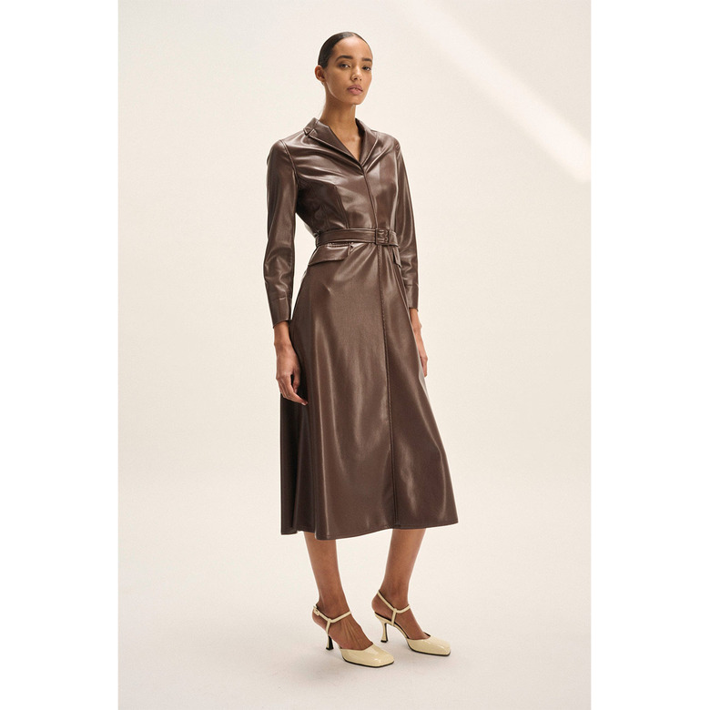 Natan dress brown 2