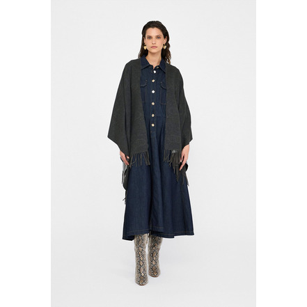 Liu Jo poncho gris