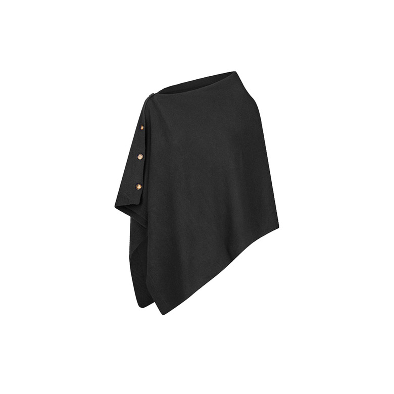 Les Cordes poncho zwart