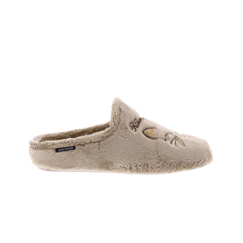 Riverwoods pantoffels taupe