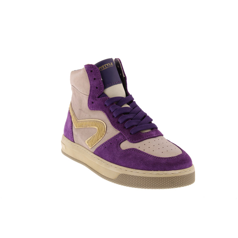 Hip high shoes violet 2