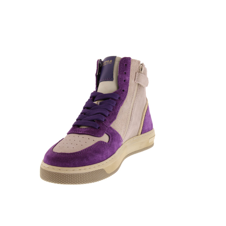 Hip high shoes violet 3