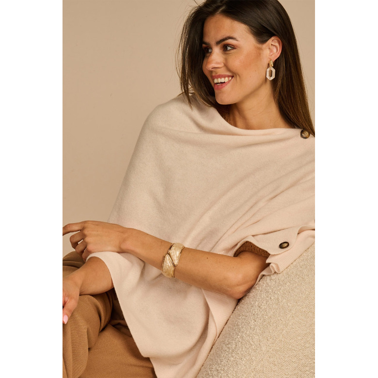 Les Cordes poncho ecru 2