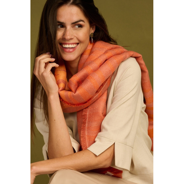 Les Cordes scarf orange 2