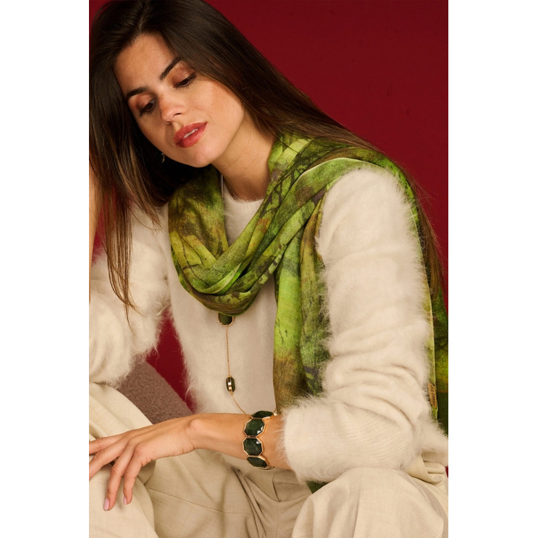 Les Cordes scarf green 2