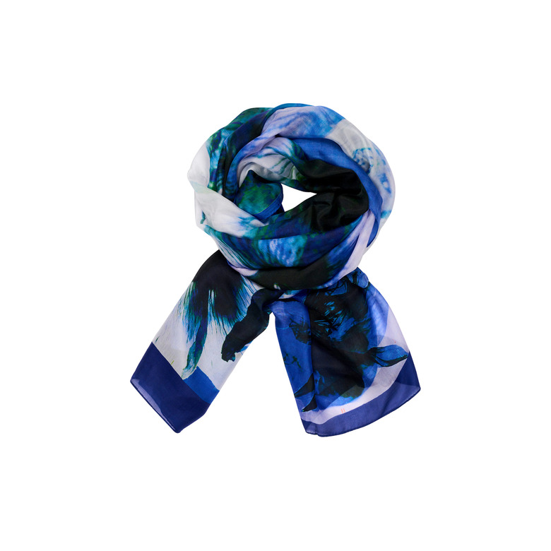 Les Cordes scarf blue 1