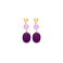Les Cordes earrings violet 1
