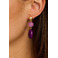 Les Cordes earrings violet 2