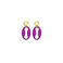 Les Cordes earrings violet 1