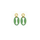 Les Cordes earrings green