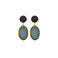 Les Cordes earrings blue 1