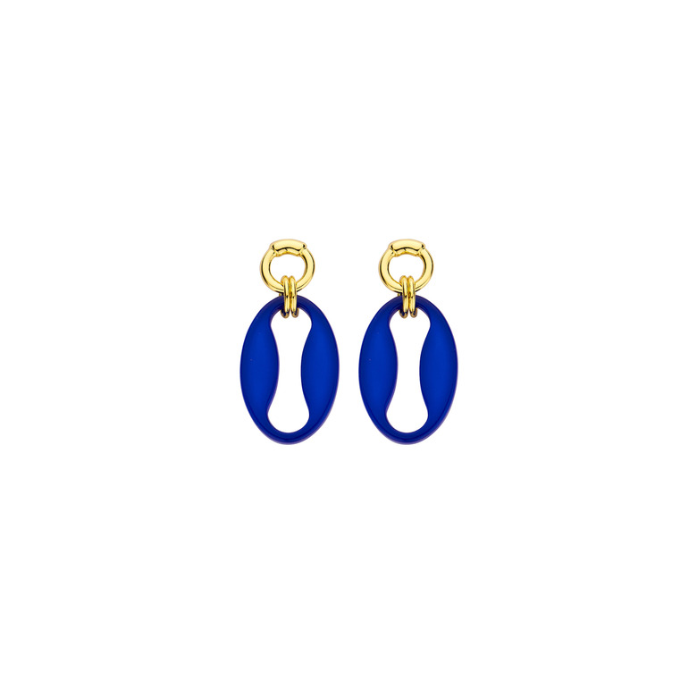 Les Cordes boucles d'oreilles bleu 1