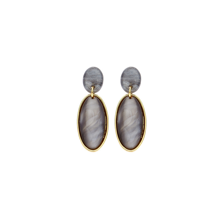 Les Cordes earrings grey