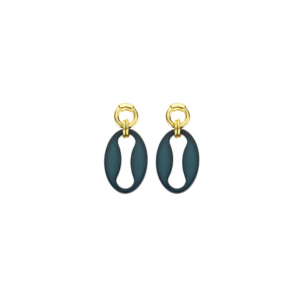 Les Cordes earrings blue