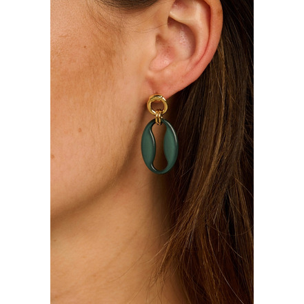 Les Cordes ohrringe blau