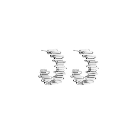 Les Cordes oorbellen zilver