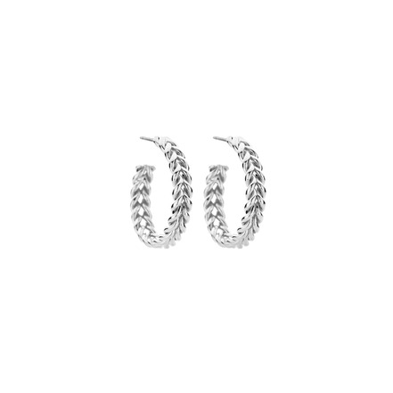 Les Cordes oorbellen zilver