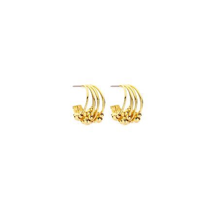 Les Cordes oorbellen goud