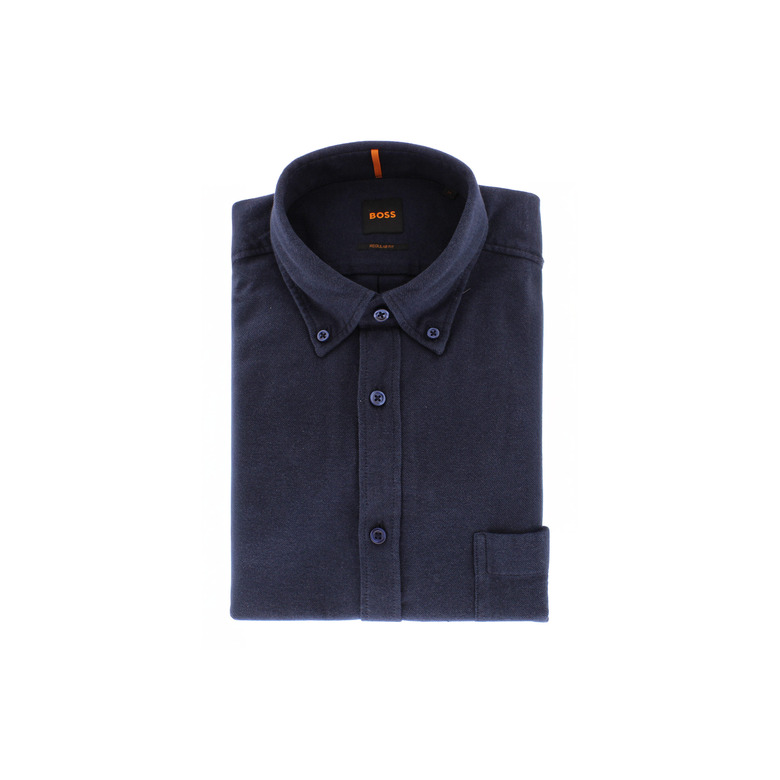 Boss hemd blauw 1