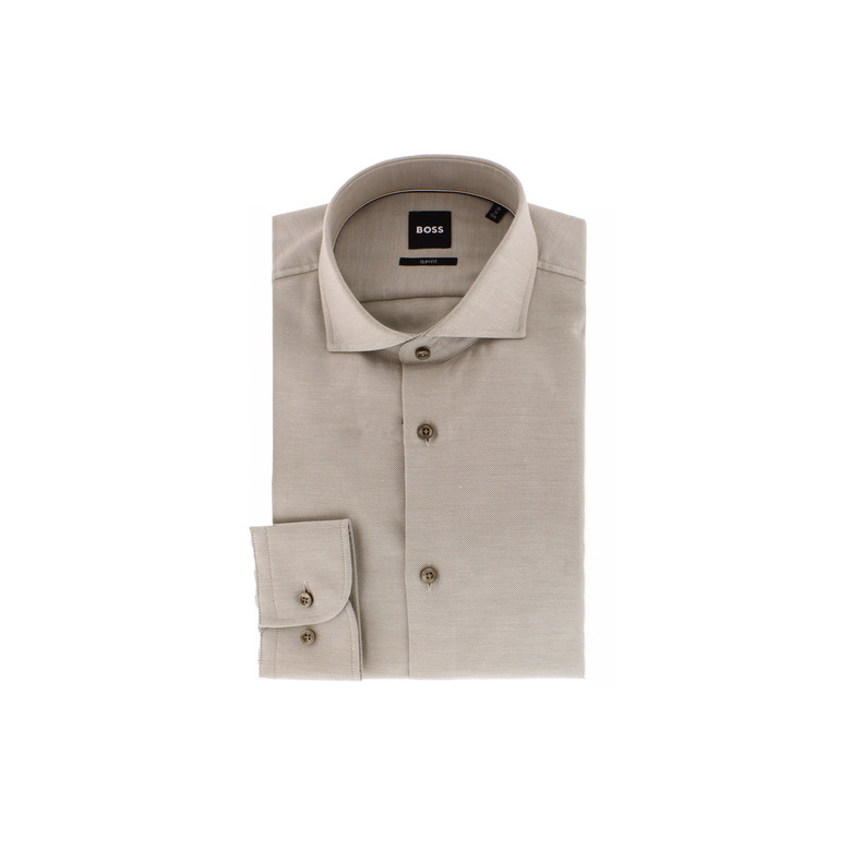 Boss shirt lightbrown 1