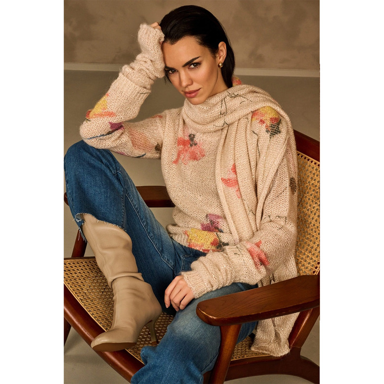 Due Amanti scarf lightbrown 2