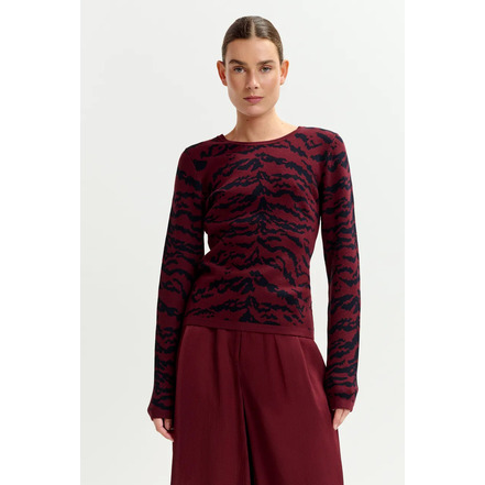 Essentiel pull bordeaux