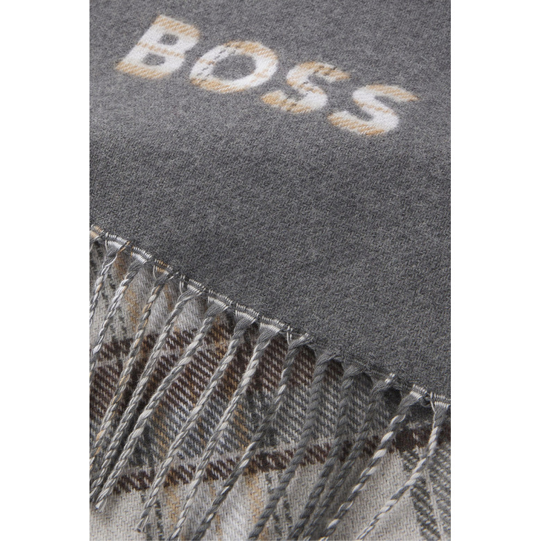 Boss scarf grey 2