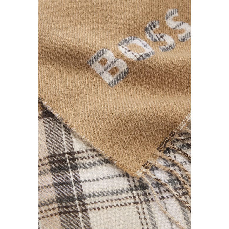 Boss scarf lightbrown 2