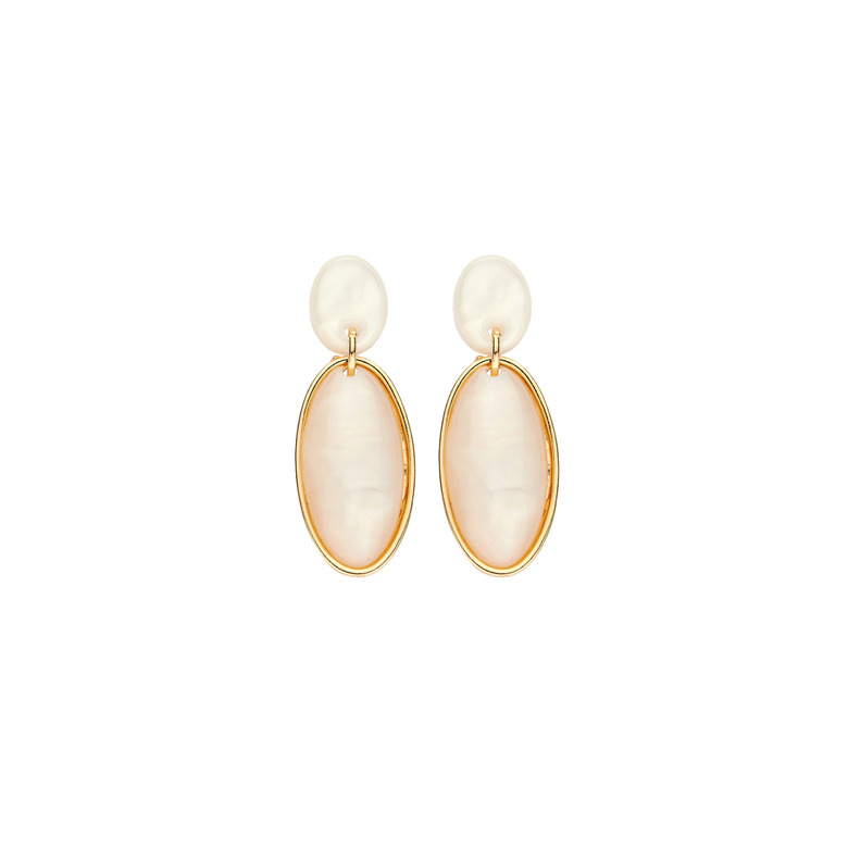 Les Cordes boucles d'oreilles blanc 1