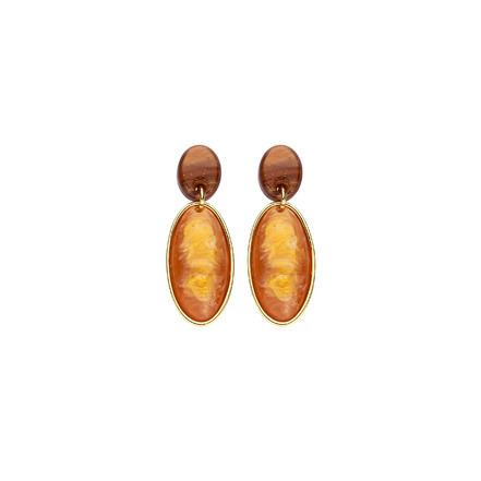 Les Cordes earrings brown