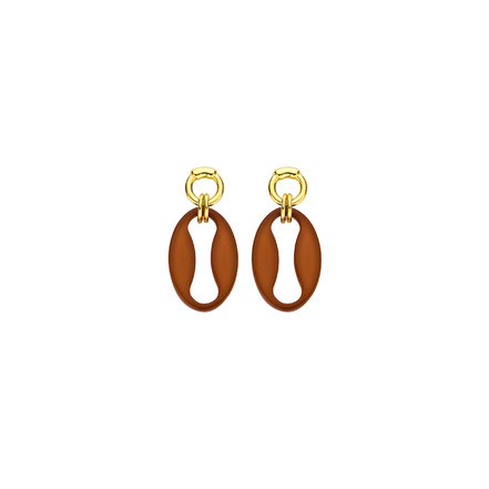 Les Cordes ohrringe cognac
