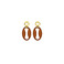 Les Cordes earrings cognac 1