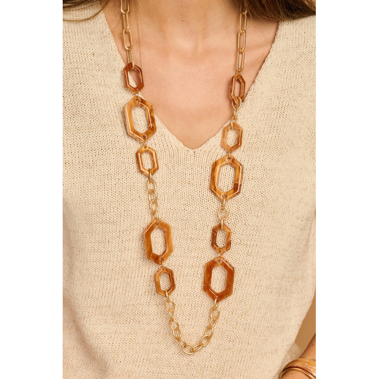 Les Cordes necklace brown 2